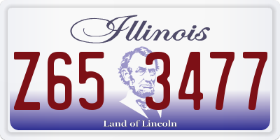 IL license plate Z653477