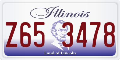 IL license plate Z653478