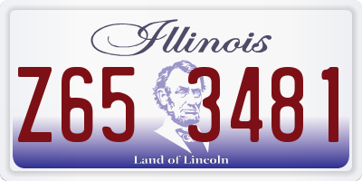 IL license plate Z653481