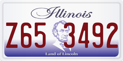 IL license plate Z653492