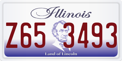 IL license plate Z653493