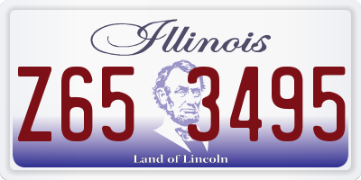 IL license plate Z653495