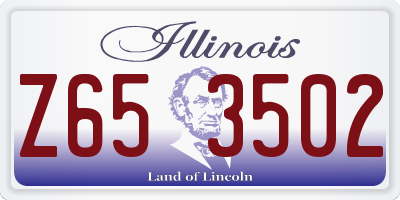 IL license plate Z653502