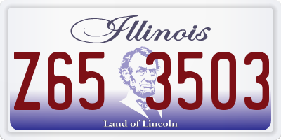 IL license plate Z653503