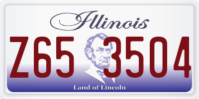 IL license plate Z653504