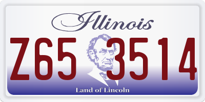 IL license plate Z653514