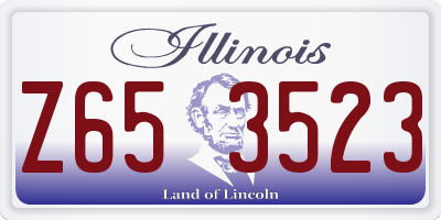IL license plate Z653523