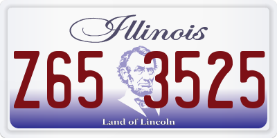 IL license plate Z653525