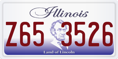 IL license plate Z653526