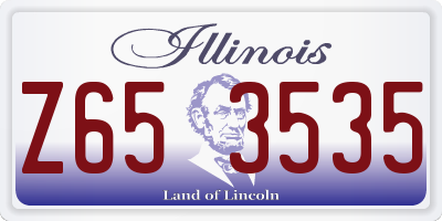 IL license plate Z653535