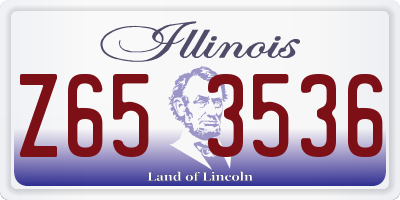 IL license plate Z653536