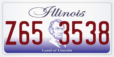 IL license plate Z653538