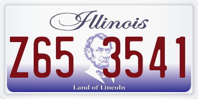 IL license plate Z653541