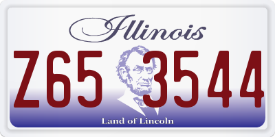 IL license plate Z653544