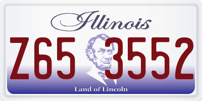 IL license plate Z653552