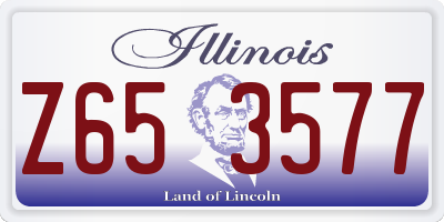 IL license plate Z653577