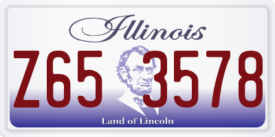 IL license plate Z653578
