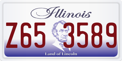 IL license plate Z653589