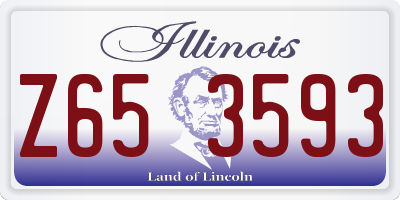 IL license plate Z653593