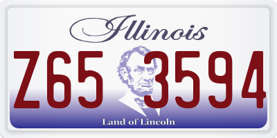 IL license plate Z653594