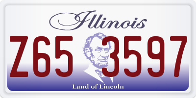 IL license plate Z653597