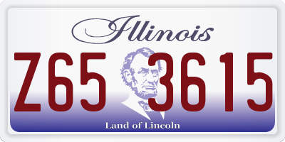 IL license plate Z653615