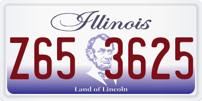 IL license plate Z653625