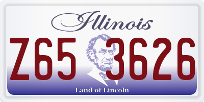 IL license plate Z653626