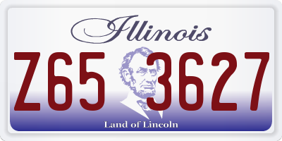 IL license plate Z653627