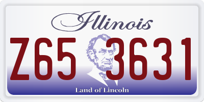 IL license plate Z653631