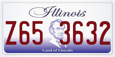IL license plate Z653632