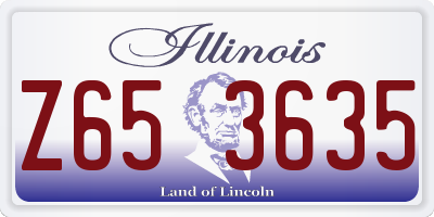 IL license plate Z653635