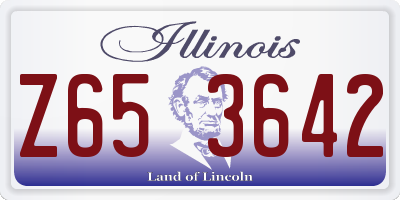IL license plate Z653642