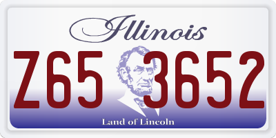 IL license plate Z653652