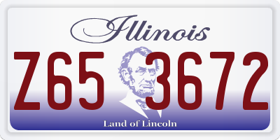 IL license plate Z653672