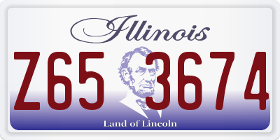IL license plate Z653674