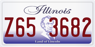 IL license plate Z653682