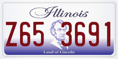 IL license plate Z653691