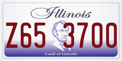 IL license plate Z653700