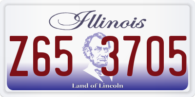 IL license plate Z653705
