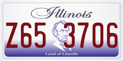 IL license plate Z653706