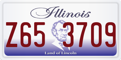 IL license plate Z653709