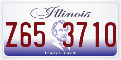 IL license plate Z653710
