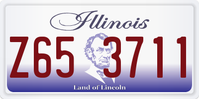 IL license plate Z653711