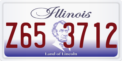 IL license plate Z653712