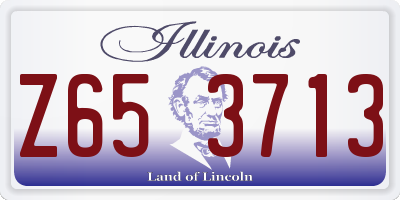IL license plate Z653713