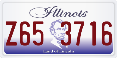 IL license plate Z653716
