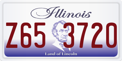 IL license plate Z653720