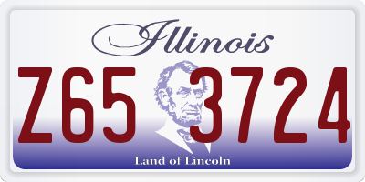 IL license plate Z653724