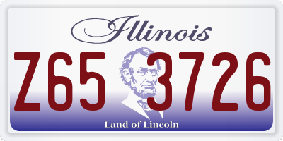 IL license plate Z653726